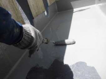 バルコニーの防水工事　目黒区I様邸